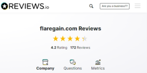 FlareGain reviews.io